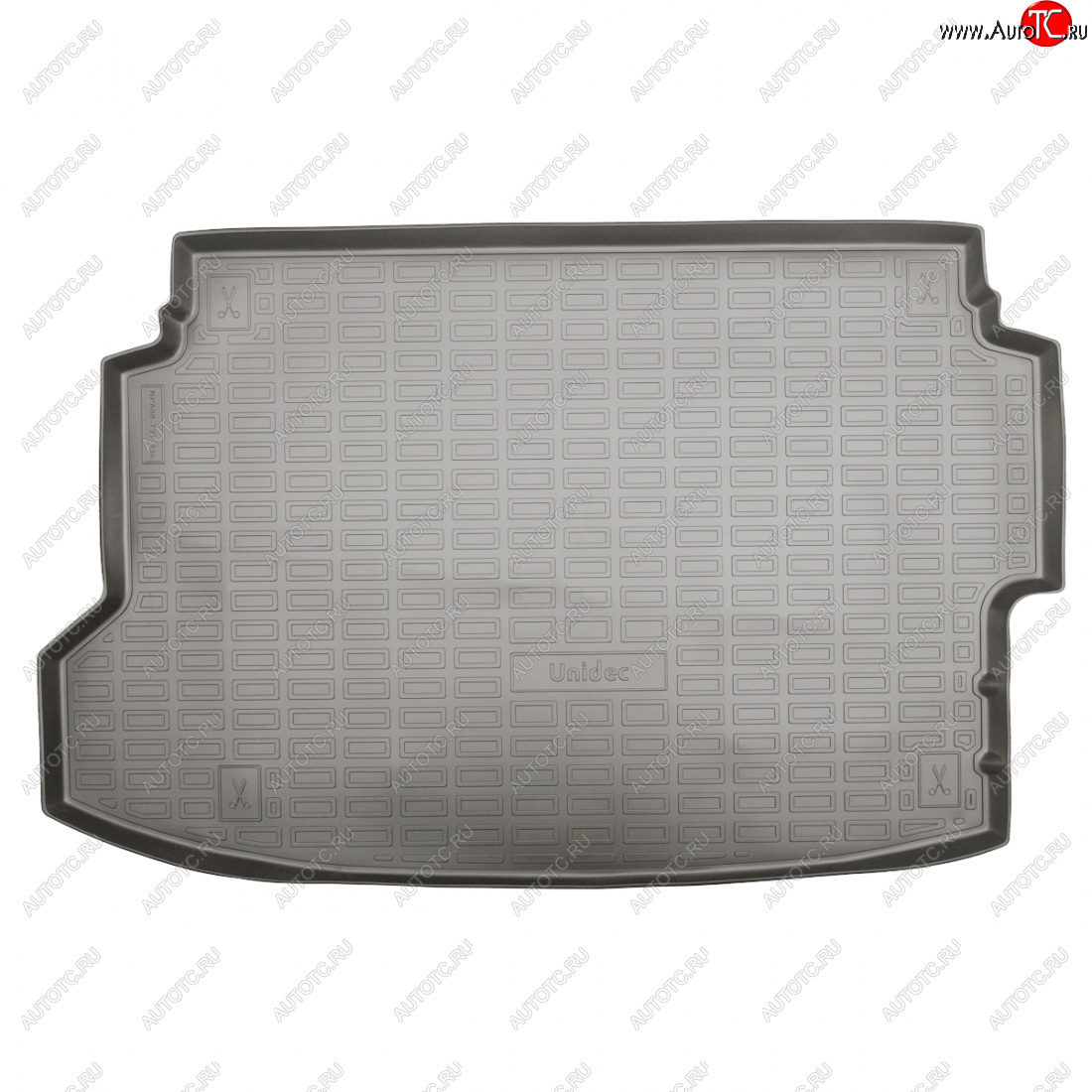 1 979 р. Коврик в багажник (с фальшполом, без сабвуфера) Norplast Unidec  Hyundai Bayon  BC3 (2021-2024) (Серый)