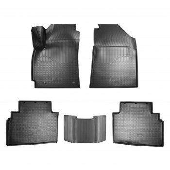 Коврики салонные литьевые 3D Norplast KIA Seltos (2019-2024)  (черный)