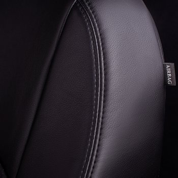 6 199 р. Комплект чехлов для сидений (РЗС 60/40 3Г Илана+Орегон) Lord Autofashion ТУРИН  Chevrolet Aveo  T250 (2006-2011) (черный, вставка черный, строчка черный). Увеличить фотографию 7