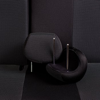 4 949 р. Комплект чехлов для сидений (РЗС 40/60, 2Г жаккард) Дублин Жаккард Lord Autofashion  Chevrolet Cobalt (2011-2024), Ravon R4 (2016-2020) (черный, вставка Ёж Белая, строчка черная). Увеличить фотографию 7