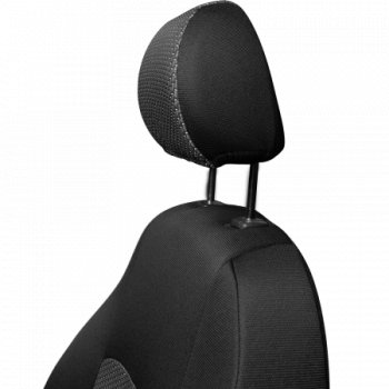 4 949 р. Комплект чехлов для сидений (РЗС 40/60, 2Г жаккард) Дублин Жаккард Lord Autofashion  Chevrolet Cobalt (2011-2024), Ravon R4 (2016-2020) (черный, вставка зигзаг серый, строчка черный). Увеличить фотографию 4