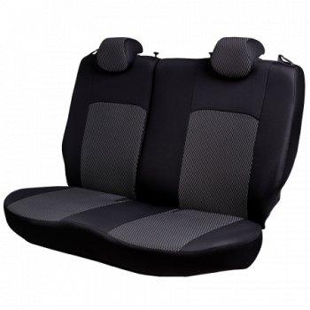 4 949 р. Комплект чехлов для сидений (РЗС 40/60, 2Г жаккард) Дублин Жаккард Lord Autofashion  Chevrolet Cobalt (2011-2024), Ravon R4 (2016-2020) (черный, вставка прямоугольник черная, строчка черная). Увеличить фотографию 7