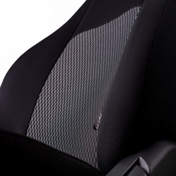 4 949 р. Комплект чехлов для сидений (РЗС 40/60, 2Г жаккард) Дублин Жаккард Lord Autofashion  Chevrolet Cobalt (2011-2024), Ravon R4 (2016-2020) (черный, вставка прямоугольник черная, строчка черная). Увеличить фотографию 8