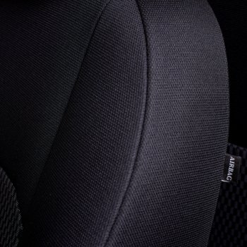 4 949 р. Комплект чехлов для сидений (РЗС 40/60, 2Г жаккард) Дублин Жаккард Lord Autofashion  Chevrolet Cobalt (2011-2024), Ravon R4 (2016-2020) (черный, вставка прямоугольник черная, строчка черная). Увеличить фотографию 9