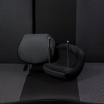 4 949 р. Комплект чехлов для сидений (РЗС 40/60, 2Г жаккард) Дублин Жаккард Lord Autofashion  Chevrolet Cobalt (2011-2024), Ravon R4 (2016-2020) (черный, вставка Сеул серая, строчка черная). Увеличить фотографию 9