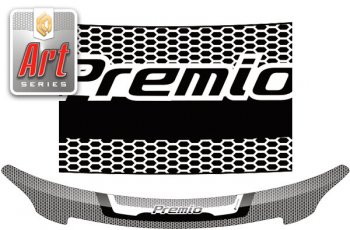2 059 р. Дефлектор капота CA-Plastic  Toyota Premio  T260 (2007-2016) (Серия Art черная). Увеличить фотографию 1