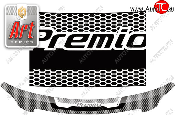 2 059 р. Дефлектор капота CA-Plastic  Toyota Premio  T260 (2007-2016) (Серия Art черная)