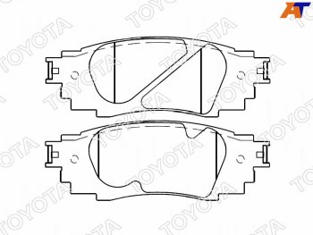 7 999 р. Колодки тормозные задние RH-LH SAT Toyota Camry XV70 рестайлинг (2020-2024). Увеличить фотографию 1