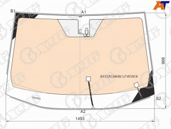 21 549 р. Стекло лобовое (Обогрев полный Датчик дождя Молдинг) Toyota RAV4 (XA50) 18- (8432AGNHM LFW/W/X). Увеличить фотографию 1