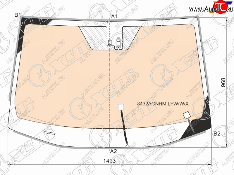 21 549 р. Стекло лобовое (Обогрев полный Датчик дождя Молдинг) Toyota RAV4 (XA50) 18- (8432AGNHM LFW/W/X)