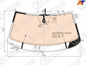 17 399 р. Стекло лобовое (Обогрев полный Датчик дождя Молдинг) Volkswagen Teramont 17-20 (8651AGNHMVZ LFW/W/X). Увеличить фотографию 1