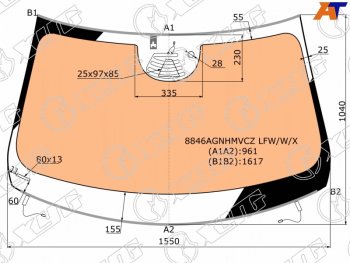 21 649 р. Стекло лобовое (Обогрев полный Камера Датчик дождя Молдинг) Volvo XC60 17-22 (8846AGNHMVCZ LFW/W/X). Увеличить фотографию 1