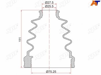 579 р. Пыльник шруса внутреннего LH TOYOTA ACV3#ACV40 NZT260ANE10ACUMCU2030ACM21ACR30AZR65 (C-1941T). Увеличить фотографию 1