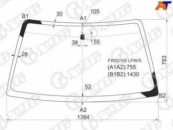 4 999 р. Стекло лобовое Suzuki Escudo 97-05  Grand Vitara 97-05  Chevrolet Tracker 97-05  Mazda Proceed Le (FW02105 LFW/X). Увеличить фотографию 1