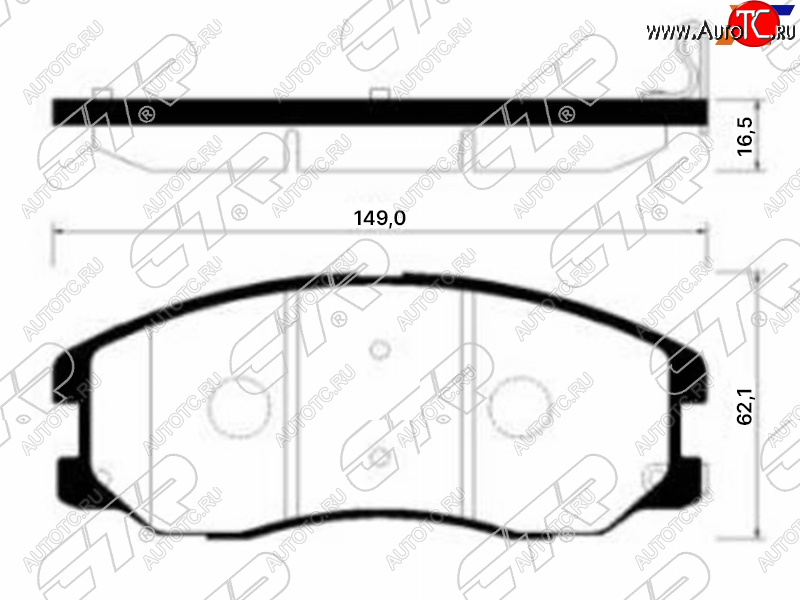 2 379 р. Колодки тормозные передние FL-FR SAT  Chevrolet Captiva (2006-2016), Opel Antara (2006-2015)