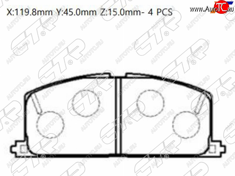 1 659 р. Колодки тормозные перед FL-FR SAT  Toyota Caldina T190 - Sprinter E110