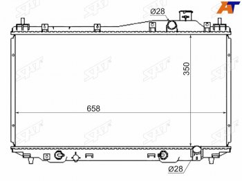 Радиатор SAT Honda Civic EU  хэтчбэк 5 дв. рестайлинг (2003-2006)