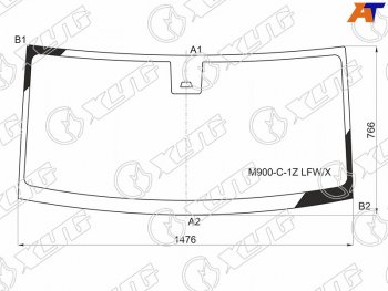 10 399 р. Стекло лобовое (Одна камера) Daihatsu Thor 16-20  Subaru Justy 16-  Toyota Roomy 16-  Tank 16- (M900-C-1Z LFW/X). Увеличить фотографию 1