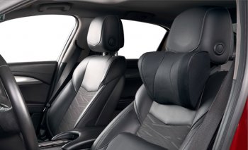 Подушки под шею (экокожа Люкс/ Поролон Мемори, 2 шт.) Автопилот BC01 Acura CSX FD седан (2005-2011)  (черный)