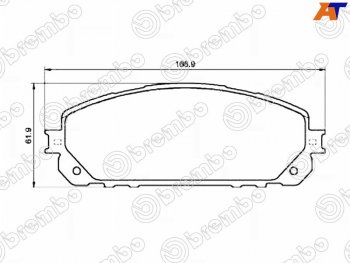 Колодки тормозные передние FL-FR SAT Jeep Cherokee KL рестайлинг (2017-2020)