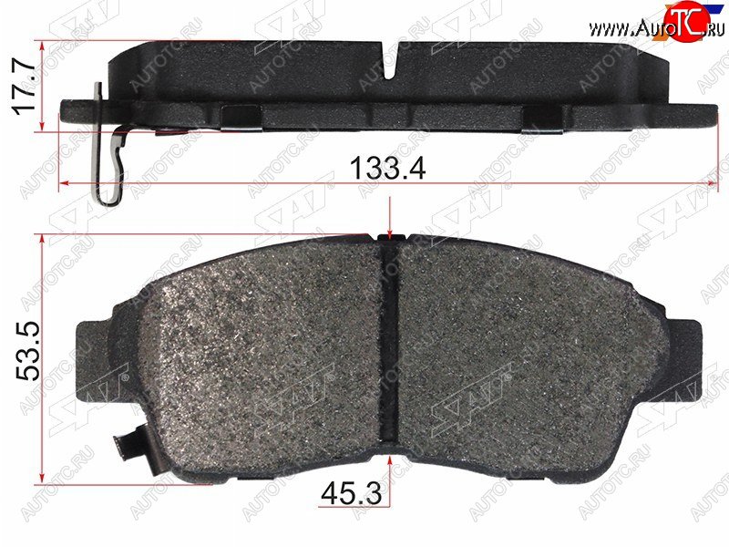 1 199 р. Колодки тормозные перед FL-FR SAT  Toyota Carina E T190 седан дорестайлинг (1992-1996)