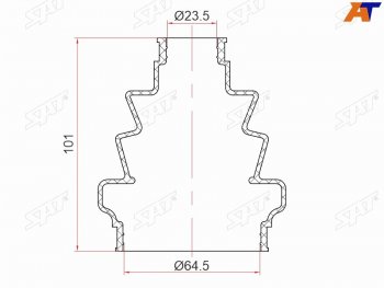 359 р. Пыльник шрус внутренний OPEL ASTRA H 04-SIGNUM  03-08VECTRA C 02-08ZAFIRA B 05- (ST-105-0014). Увеличить фотографию 1