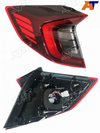 5 499 р. Фонарь задний левый (внешний, LED) SAT  Hyundai Sonata  DN8 (2019-2022). Увеличить фотографию 1