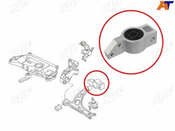 1 339 р. Сайлентблок переднего рычага задний VOLKSWAGEN GOLF 03-16JETTA 05-11SKODA OCTAVIA 04-12YETI 10-LH (ST-1K0199231J). Увеличить фотографию 1