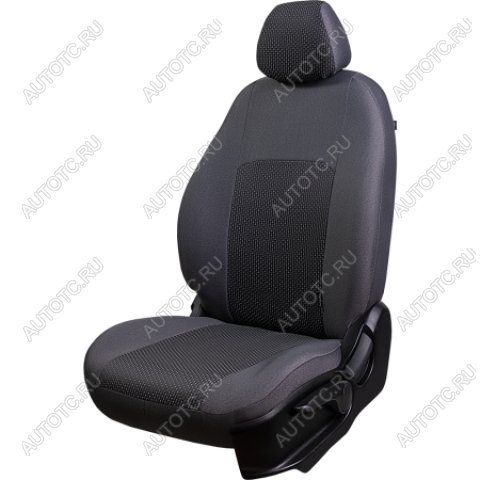 4 999 р. Комплект чехлов для сидений (ЦЗС Жаккард) Дублин Lord Autofashion Daewoo Nexia дорестайлинг (1995-2008) (серый, вставка Сеул серая)