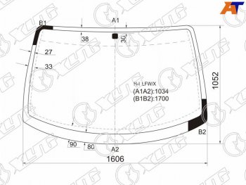 7 599 р. Стекло лобовое Hyundai H1 97-07  Starex 97-07  JAC Refine 06-11 (H-I LFW/X). Увеличить фотографию 1