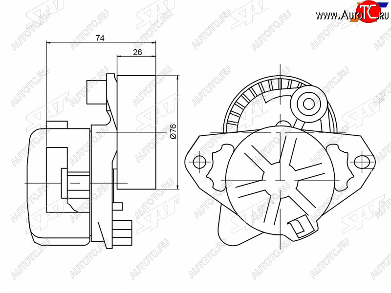 2 099 р. Натяжитель приводного ремня MERCEDES-BENZ CECLKSLKSPRINTER 1,8-2,3 02- (ST-2722000270)