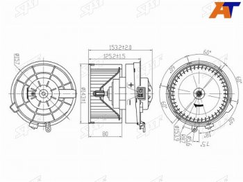 3 199 р. Мотор отопителя салона Nissan Qashqai 06-13  Serena 05-16  X-Trail 07-15  Lafesta 04-12 (ST-27225-EN000). Увеличить фотографию 1