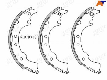 1 539 р. Колодки тормозные барабанные задние RH-LH SAT  Toyota Gaia  XM10 - Raum. Увеличить фотографию 1