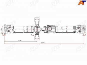 29 549 р. Вал карданный RENAULT DUSTER 10-KAPTUR 16- (ST-320003602R). Увеличить фотографию 1