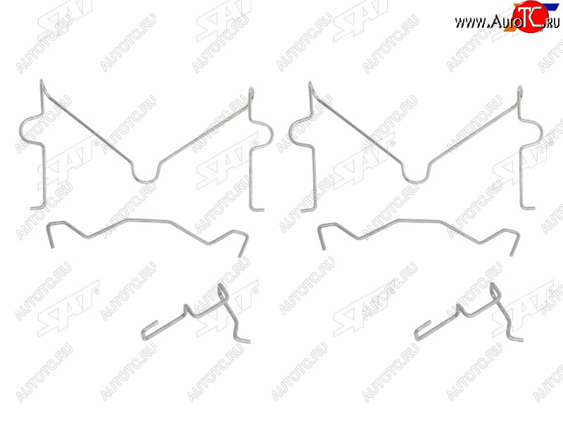 289 р. Комплект монтажный тормозных колодок RR MITSUBISHI PAJERO SPORT 98-CHALLENGER 96-01 (ST-349-0066)