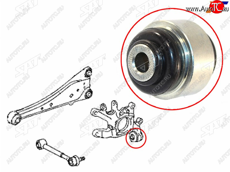 819 р. Сайлентблок плавающий задней цапфы TOYOTA AURISAVENSISBLADERAV4 05-GEELY ATLAS (NL-3) 16- (ST-42304-42020U)