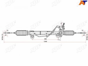 13 999 р. Рейка рулевая LHD SAT  Toyota Land Cruiser Prado  J150 (2009-2024) дорестайлинг, 1-ый рестайлинг, 2-ой рестайлинг, 3-ий рестайлинг. Увеличить фотографию 1