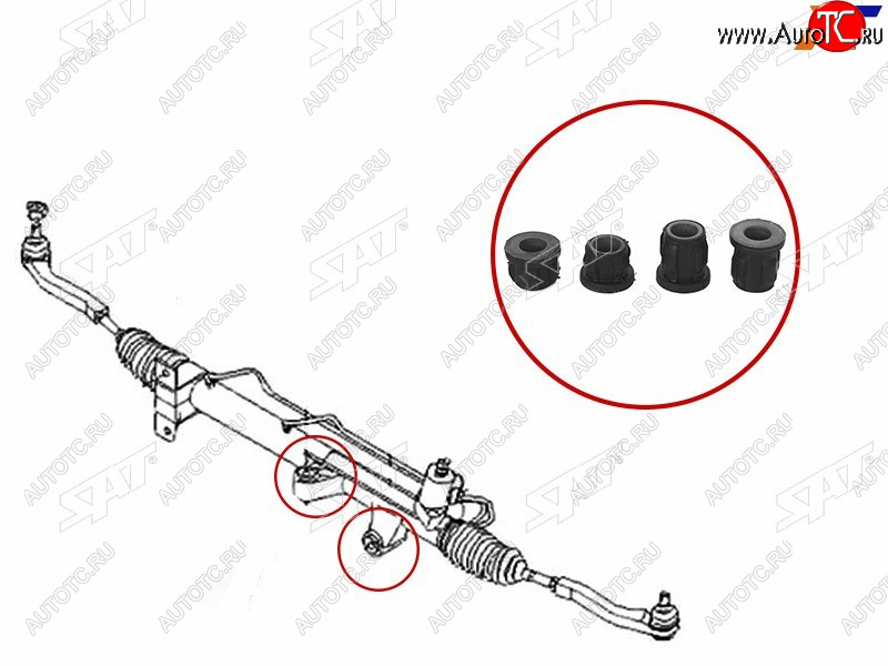 369 р. Сайлентблок рулевой рейки SANG YONG ACTION 01-09KYRON 05-12REXTON 06-12 (ST-4650009005B)