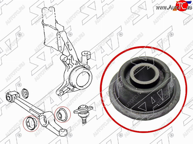 249 р. Сайлентблок переднего нижнего рычага (патиссон) TOYOTA CAMRYVISTA 90-98 (ST-48674-32110)