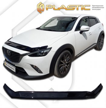 Дефлектор капота CA-Plastic Mazda CX-3 DK дорестайлинг (2014-2018)