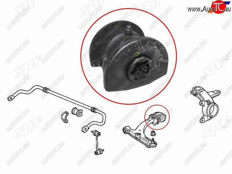 329 р. Сайлентблок переднего рычага задний HONDA HR-V 98-05LOGO 96-01 (ST-51391-S2H-G01)