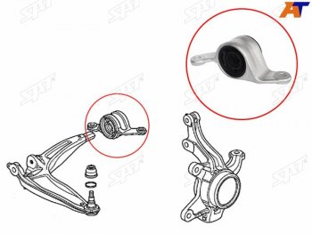 1 649 р. Сайлентблок переднего рычага задний HONDA CIVIC FK 06-12 LH (ST-51396-SMG-E03). Увеличить фотографию 1