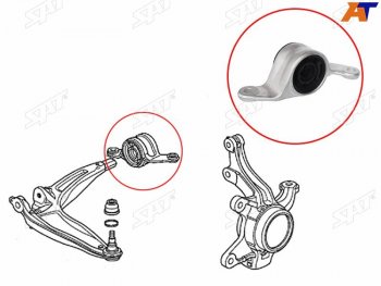 1 599 р. Сайлентблок переднего рычага задний HONDA CIVIC FK 06-12 RH (ST-51395-SMG-E03). Увеличить фотографию 1