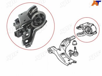 Сайлентблок рычага задний FR -LH SAT  Honda (Хонда) CR-V (СР-В) ( RE1,RE2,RE3,RE4,RE5,RE7,  RM1,RM3,RM4) (2007-2018) RE1,RE2,RE3,RE4,RE5,RE7, RM1,RM3,RM4 дорестайлинг, рестайлинг, дорестайлинг, рестайлинг