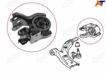 Сайлентблок рычага задний FR -RH SAT  Honda (Хонда) CR-V (СР-В) ( RE1,RE2,RE3,RE4,RE5,RE7,  RM1,RM3,RM4) (2007-2018) RE1,RE2,RE3,RE4,RE5,RE7, RM1,RM3,RM4 дорестайлинг, рестайлинг, дорестайлинг, рестайлинг