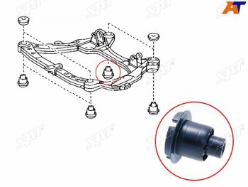 849 р. Сайлентблок подрамника задний TOYOTA CAMRY 06-15LEXUS ES240350 06- RH (ST-52215-33090). Увеличить фотографию 1