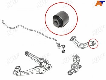 389 р. Сайлентблок заднего верхнего поперечного рычага HONDA CIVIC 06-15 (ST-52390-SNA-A00-B2). Увеличить фотографию 1