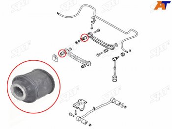 173 р. Сайлентблок заднего поперечного рычага (ТАГАЗ) HYUNDAI ACCENT 99-12                                  (ST-52773-25000). Увеличить фотографию 1