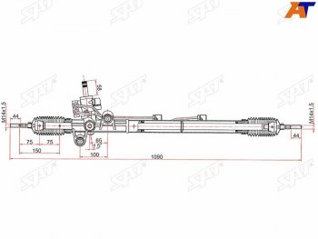 14 699 р. Рейка рулевая 2,4 LHD SAT Honda Accord CV (2019-2022). Увеличить фотографию 1