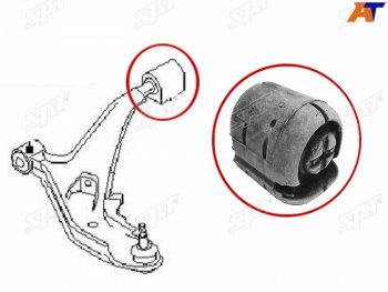 519 р. Сайлентблок переднего рычага RR NISSAN ALMERA 95-01PRESEA 95-99R-NESSA 97-02SENTRA 94-00SUNNY 93 (ST-54570-0M000). Увеличить фотографию 1